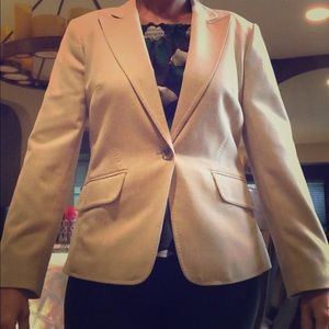 Beige fitted blazer
